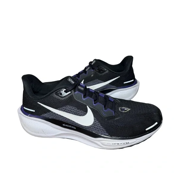 Nike Black and Purple Ravens Athletic Sneakers size 10.5